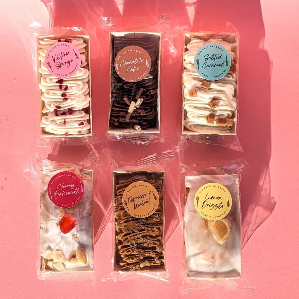 Mother's Day Six Mini Loaf Cakes Gift Box MixPixie