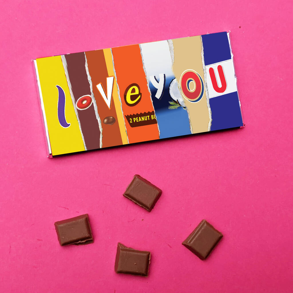 Novelty Message Chocolate Bars MixPixie