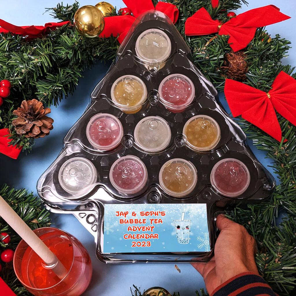 Personalised Bubble Tea Boba Advent Calendar MixPixie