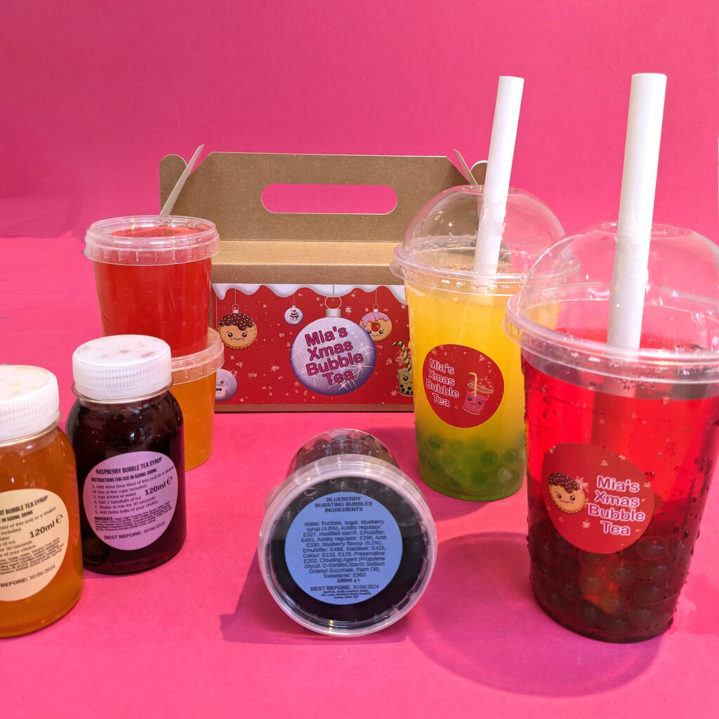 CHRISTMAS PACK - 4 kits Bubble tea (24 boissons) – MiruMiru Bubble Tea Kit