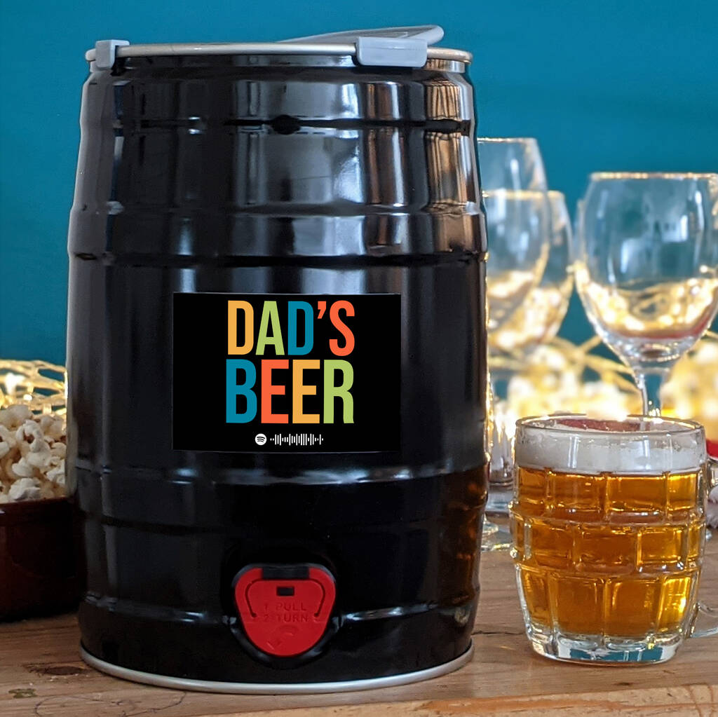 Personalised Father's Day Dad's Beer Keg MixPixie