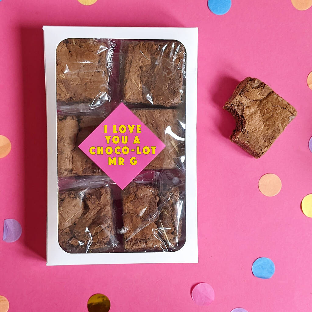 Personalised Valentine's Day Baked Treats Gift Box MixPixie