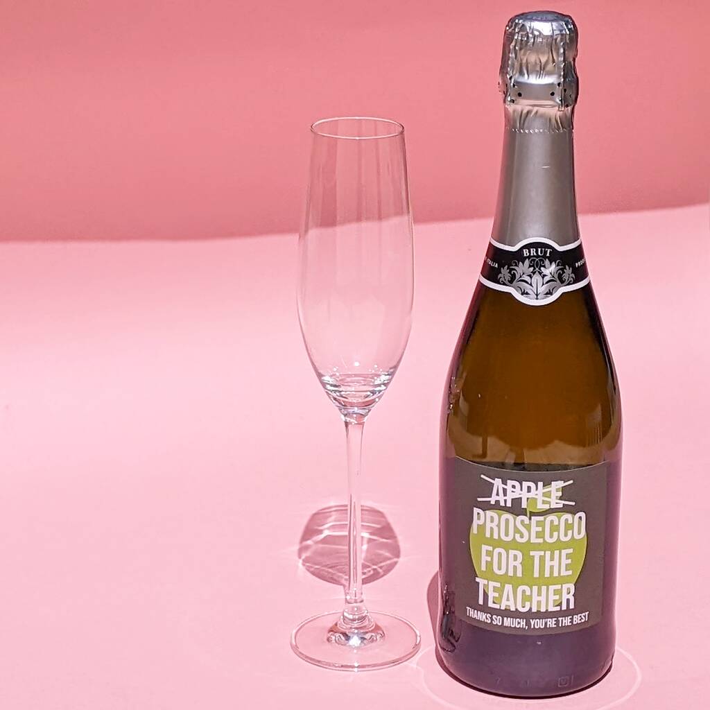 Personalised Thank You Teacher Prosecco MixPixie