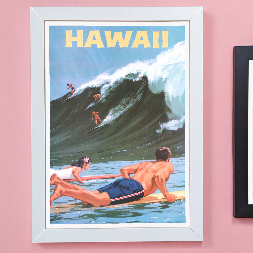 Authentic Vintage Travel Advert For Hawaii MixPixie