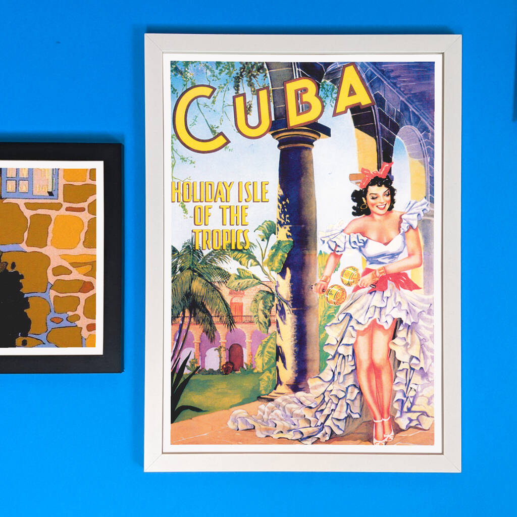 Authentic Vintage Travel Advert For Cuba MixPixie