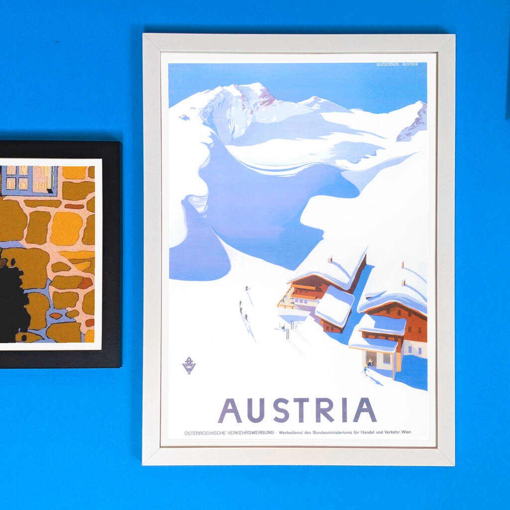 Authentic Vintage Travel Advert For Austria MixPixie