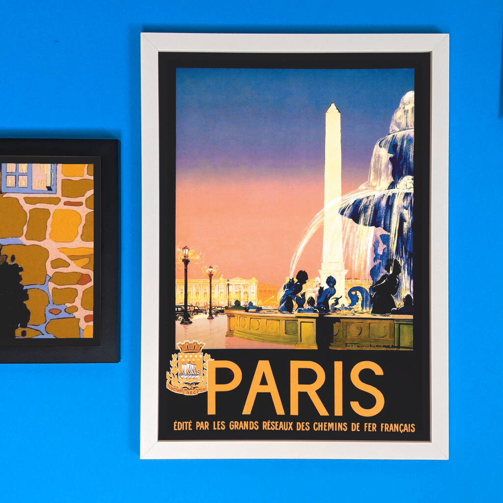 Authentic Vintage Travel Advert For Paris MixPixie