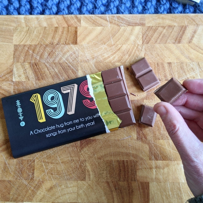 Personalised Special Year Chocolate Bar With Playlist MixPixie Limited