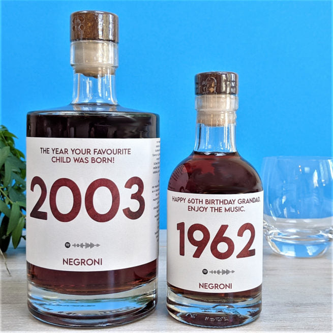 Personalised Special Year Negroni Cocktail With Music MixPixie Limited