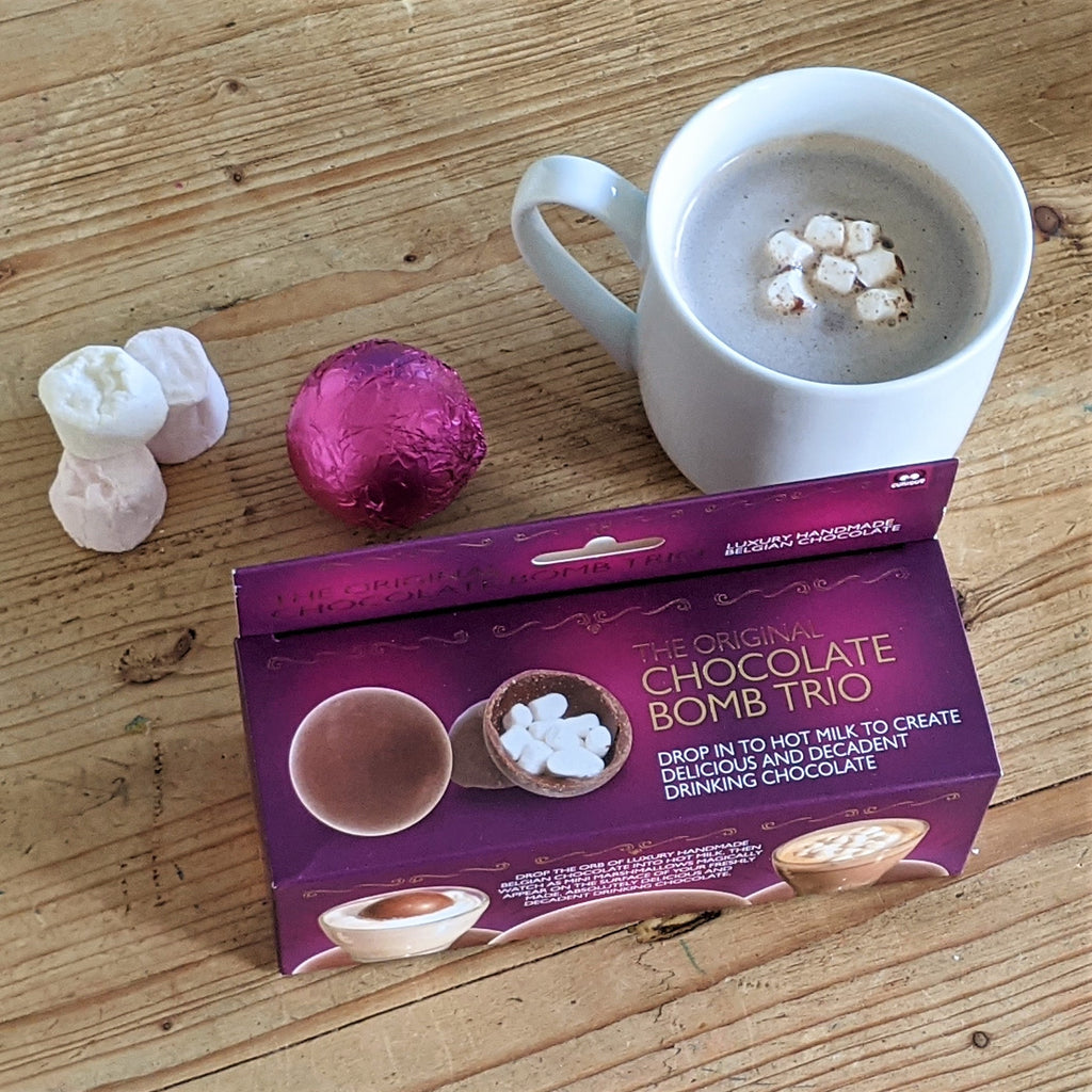 Set Of Three Hot Chocolate Bombs With Marshmallows MixPixie Limited