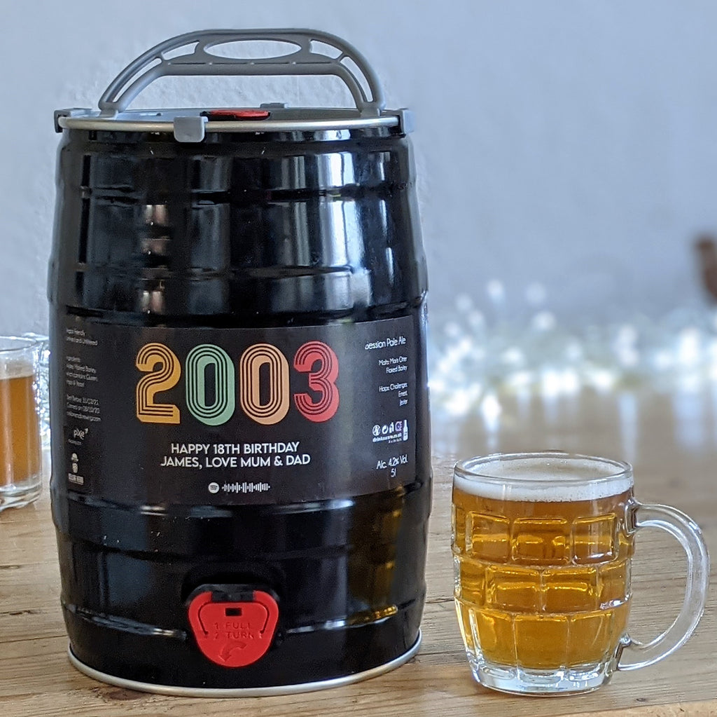 Personalised Special Year Craft Beer Keg MixPixie Limited