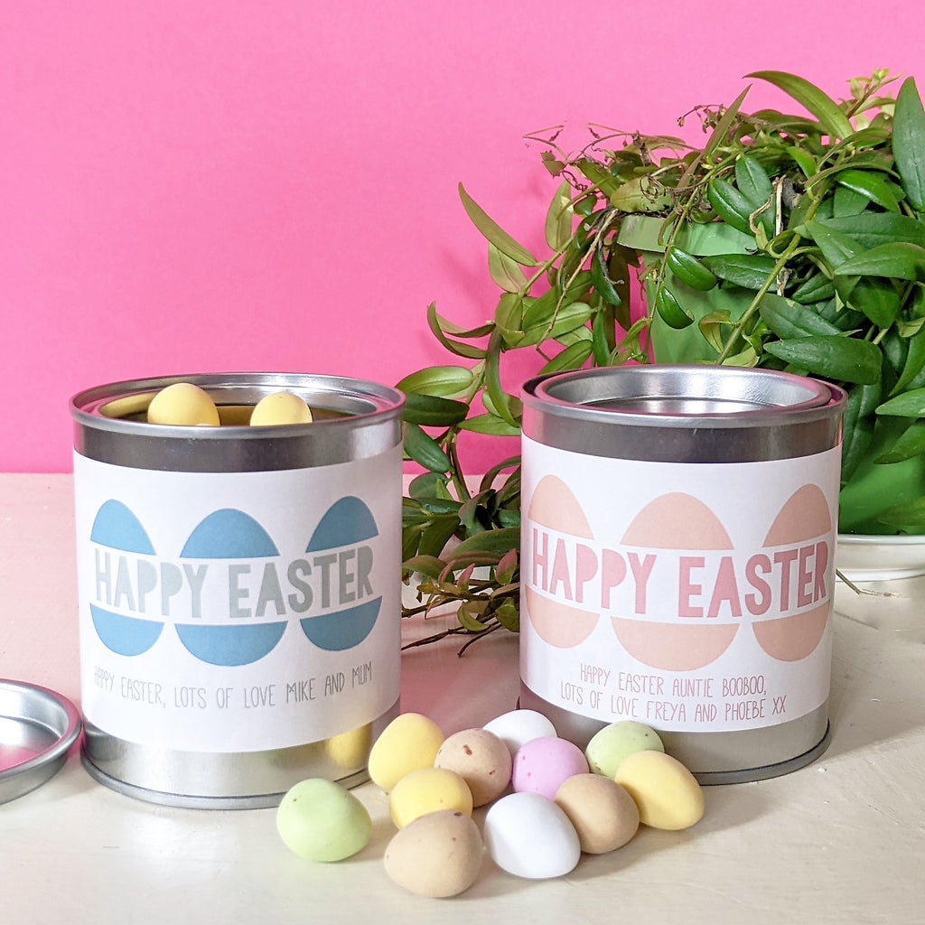 Personalised Easter Eggs Tin And Playlist MixPixie Limited