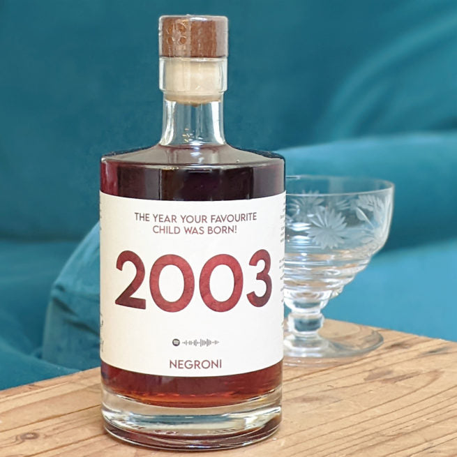 Personalised Special Year Negroni Cocktail With Music MixPixie Limited