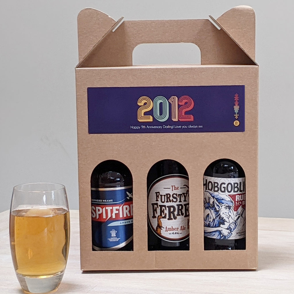 Personalised Special Year Beer Set And Playlist MixPixie Limited