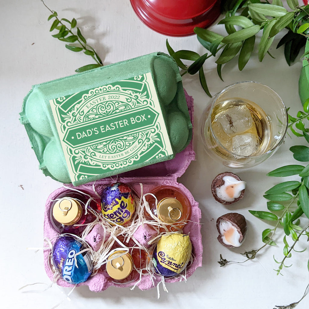 Personalised Gin And Chocolate Easter Egg Box MixPixie Limited