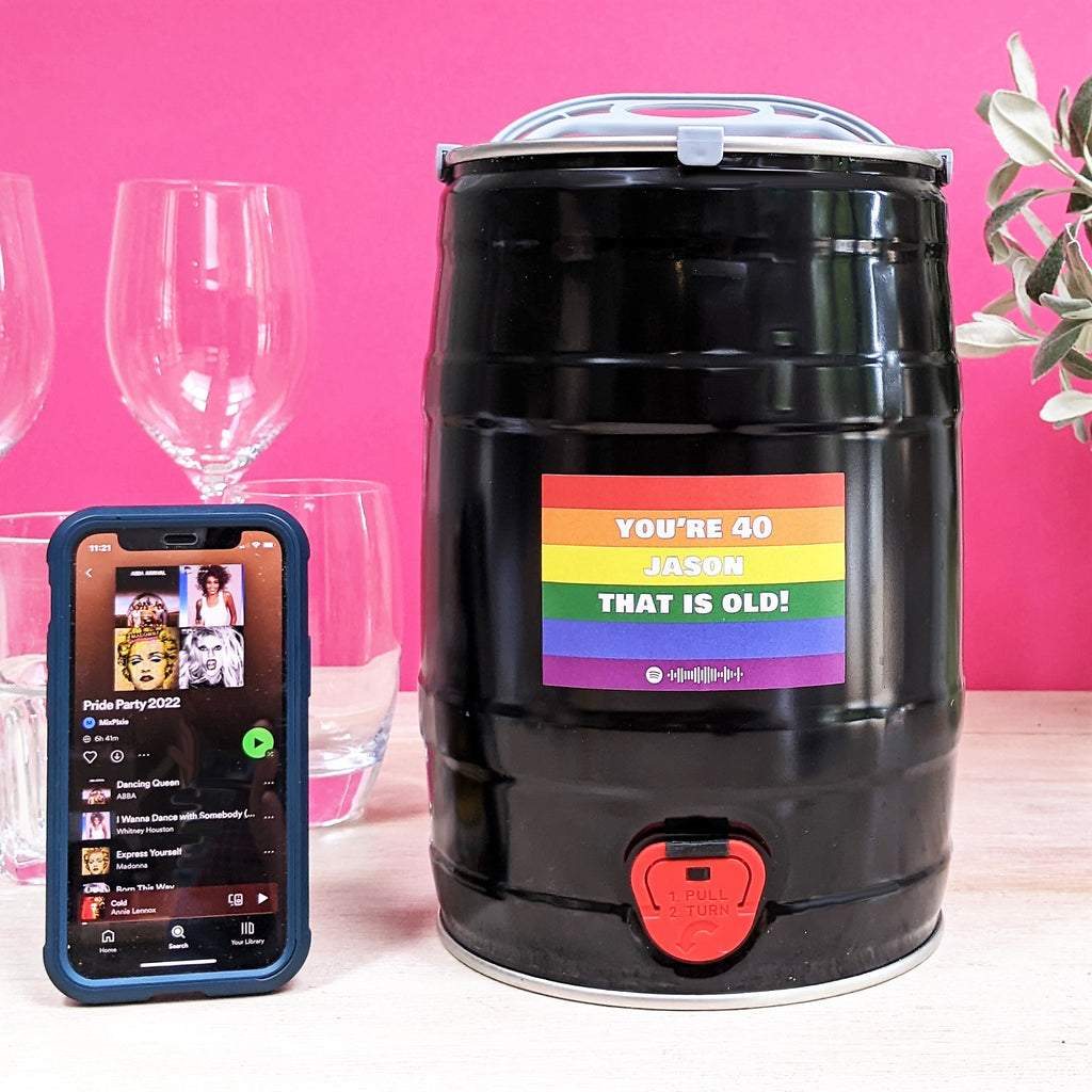 Personalised Pride Pale Ale Keg And Playlist MixPixie Limited