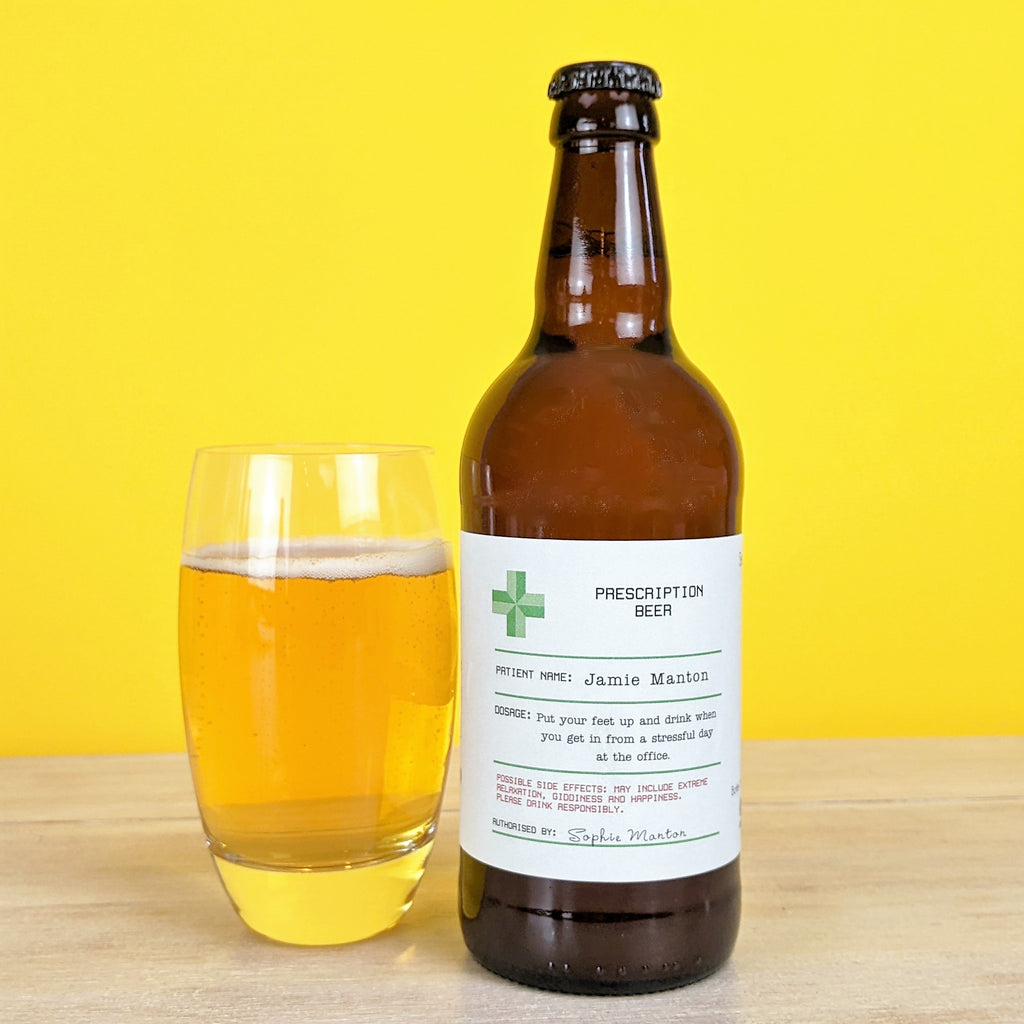 Personalised Prescription Design Craft Beer MixPixie Limited