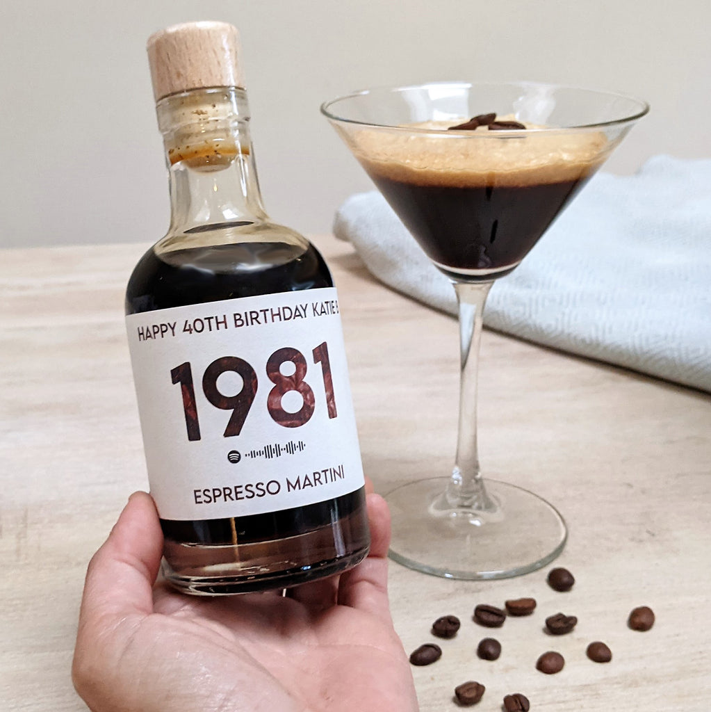 Personalised Special Year Espresso Martini With Music MixPixie Limited
