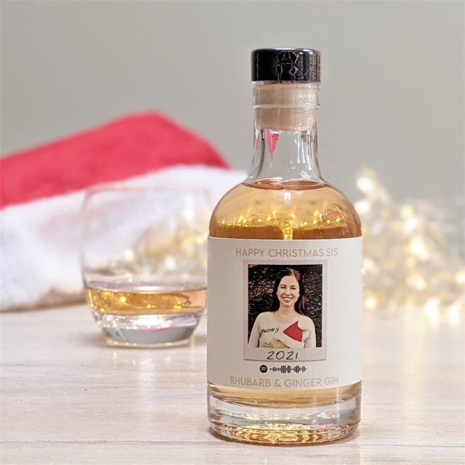 Personalised Photo Flavoured Gin With Music MixPixie Limited