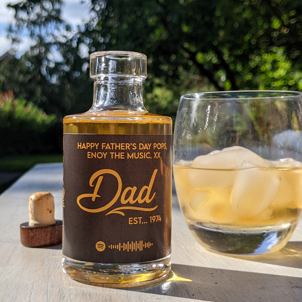 Personalised Father’s Day Spiced Rum With Music MixPixie Limited