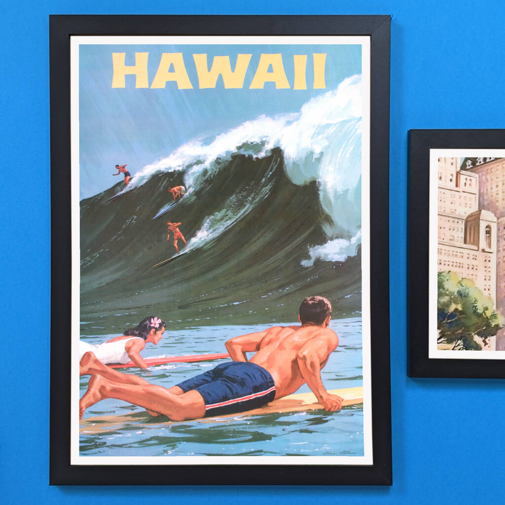 Authentic Vintage Travel Advert For Hawaii MixPixie