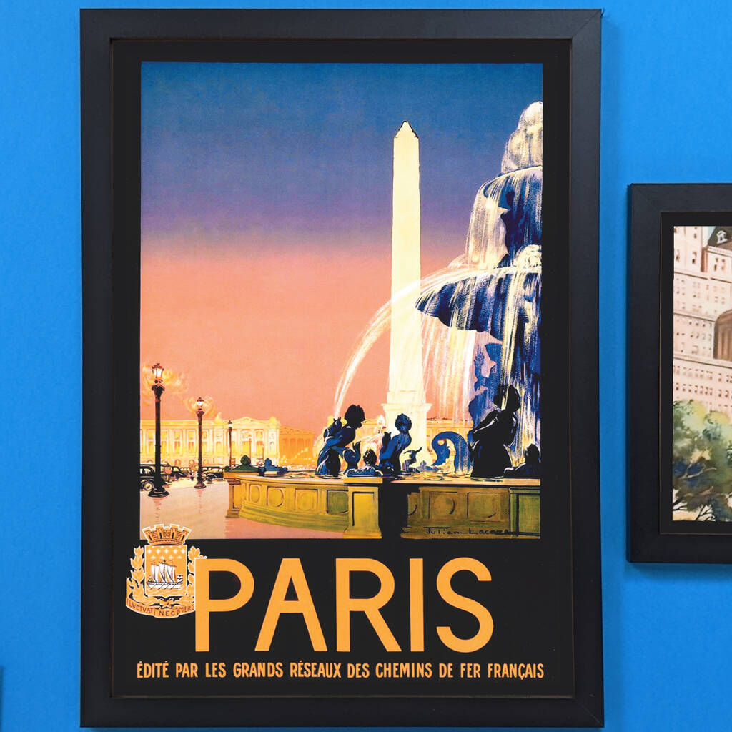 Authentic Vintage Travel Advert For Paris MixPixie