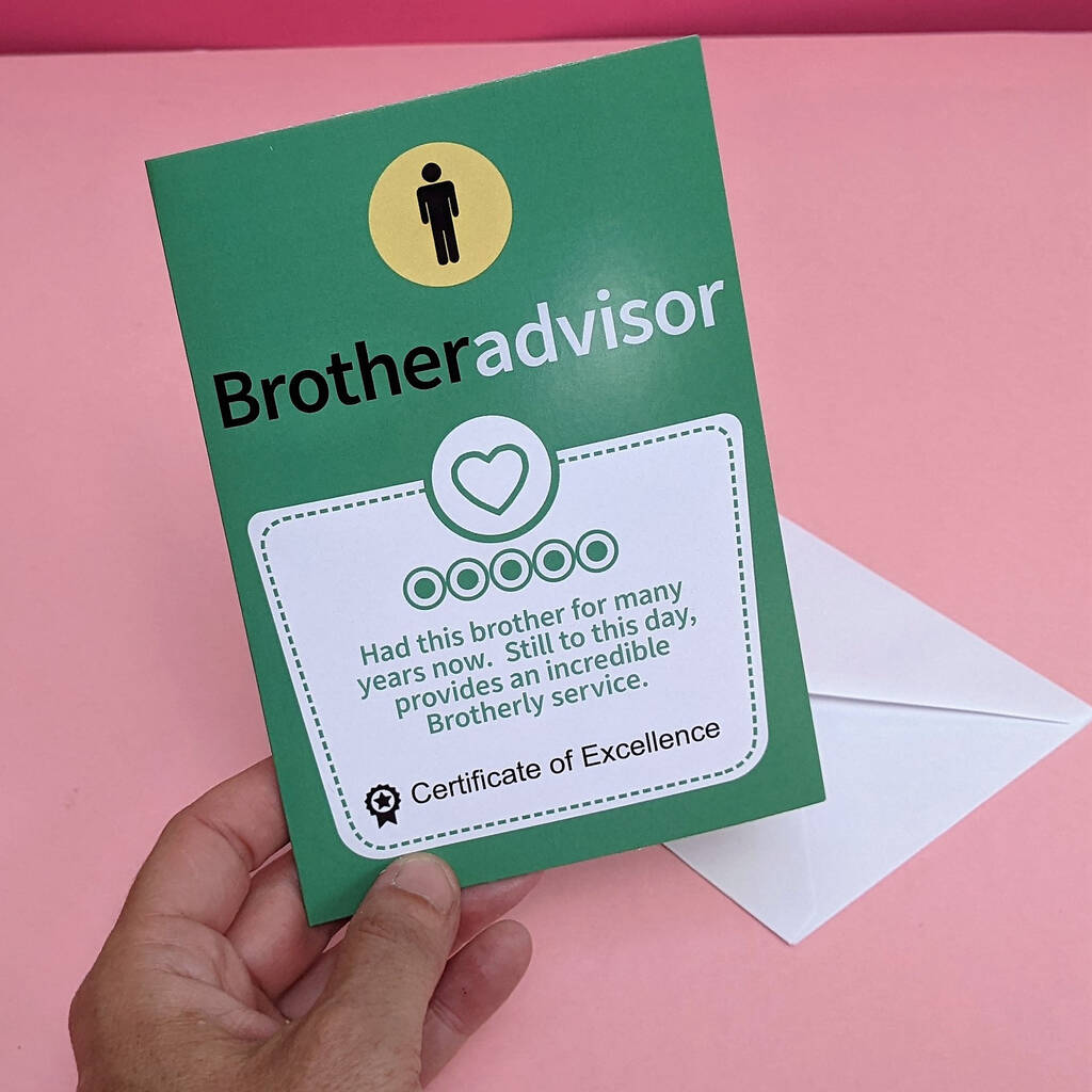 Brother Advisor Review Greetings Card MixPixie