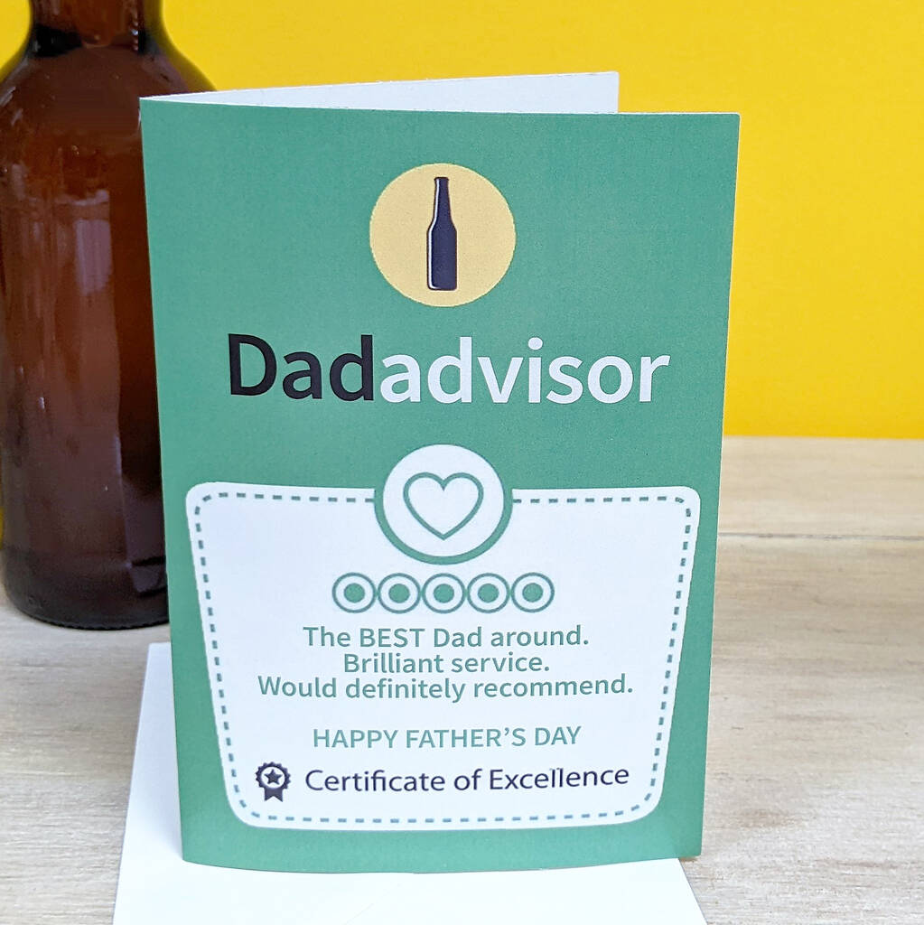 Dad Review Father's Day Card MixPixie