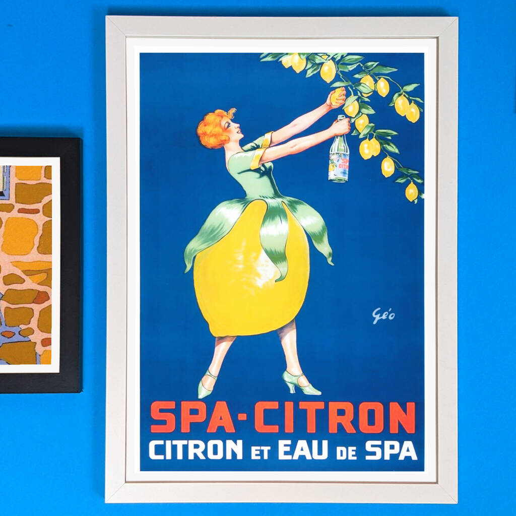Limited Edition: Vintage Spa Citron Poster Print MixPixie