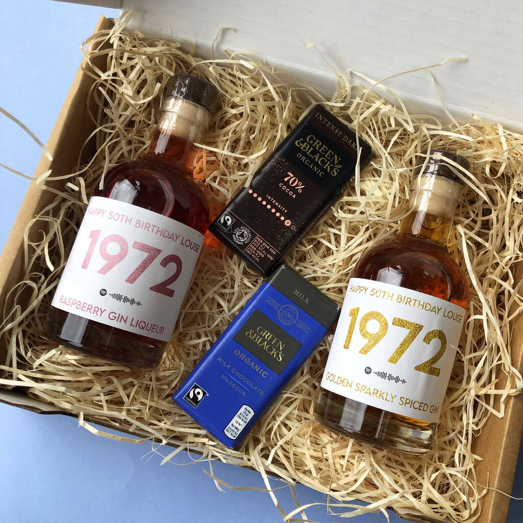 Personalised Gin And Chocolate Gift Set MixPixie Limited