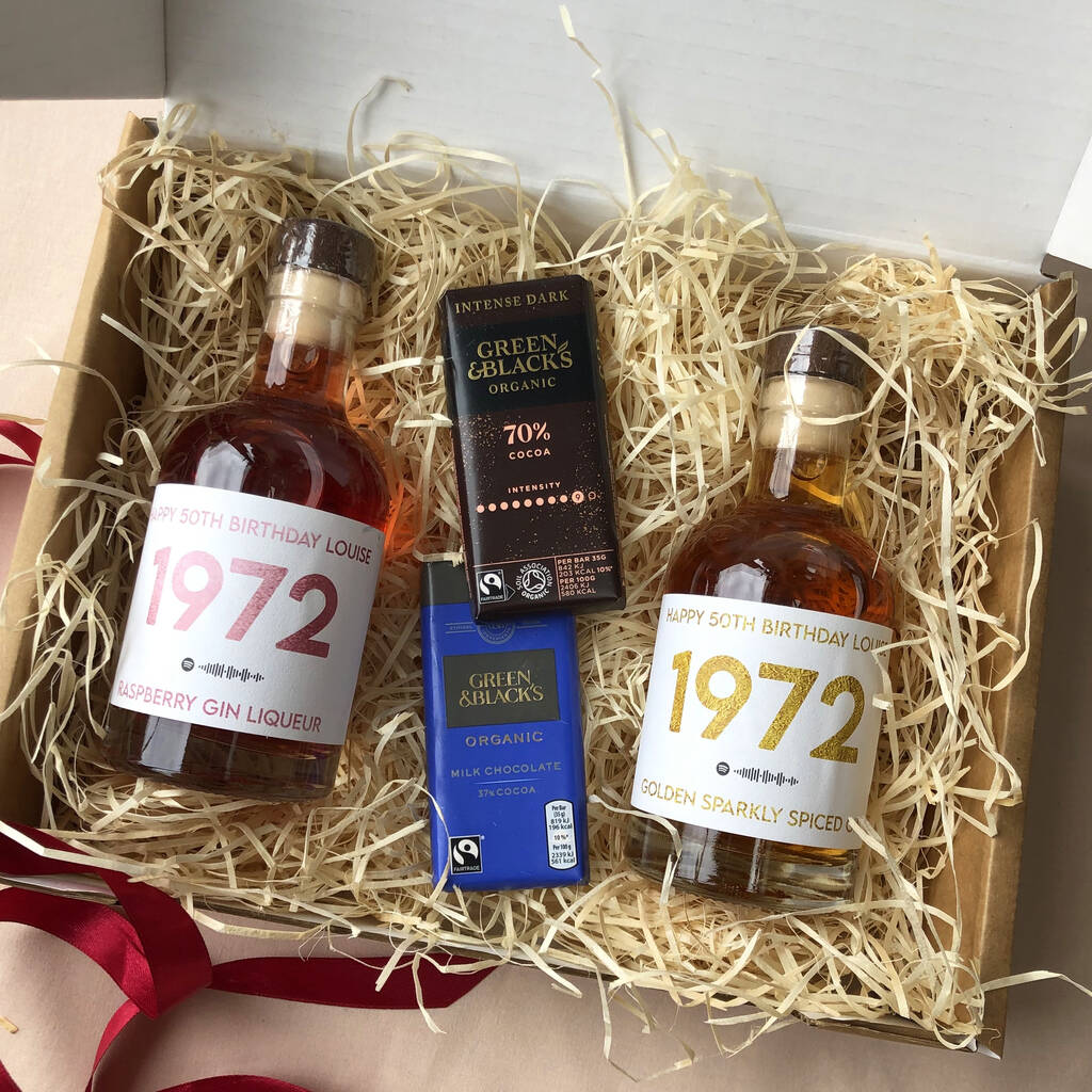 Personalised Gin And Chocolate Gift Set MixPixie Limited