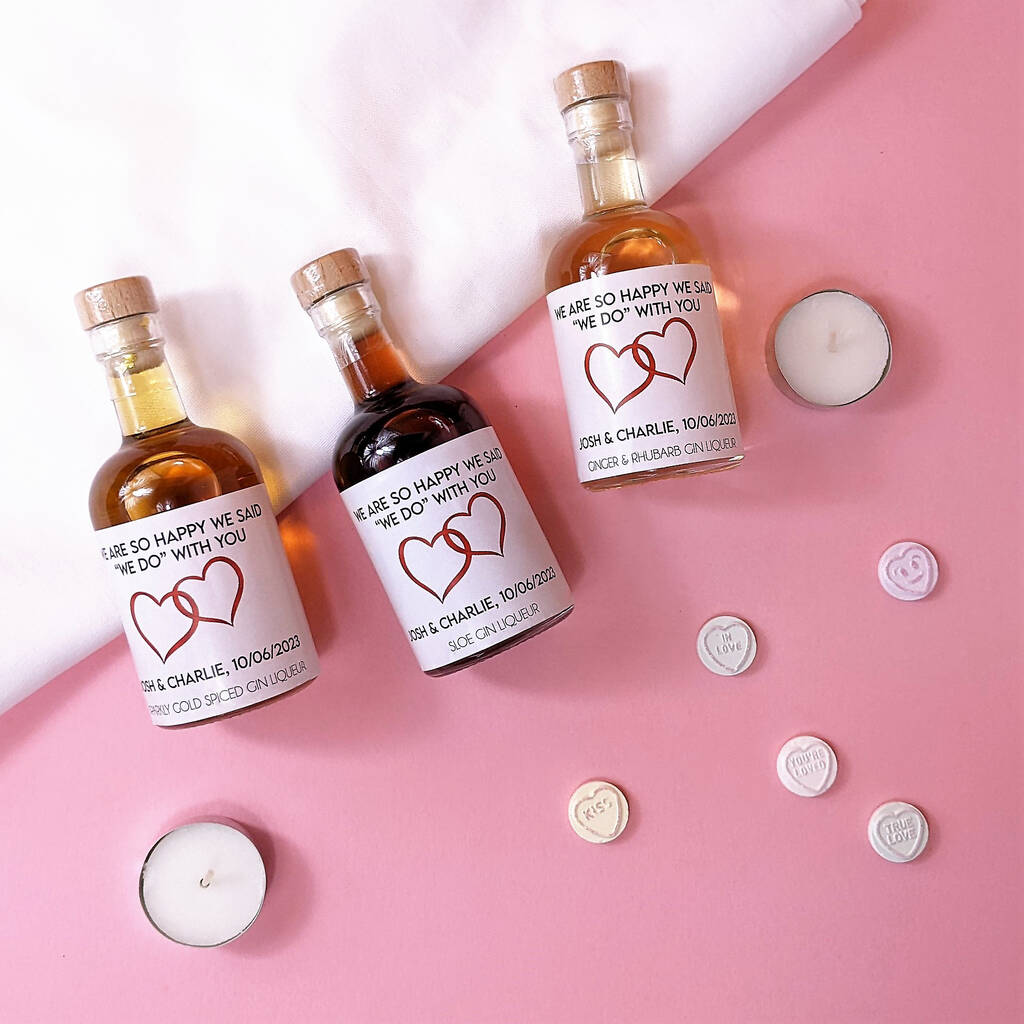 Personalised Gin Wedding Favours MixPixie