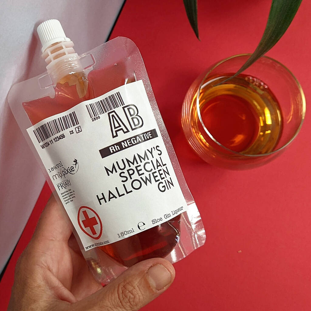 Personalised Halloween Gin Drinks MixPixie