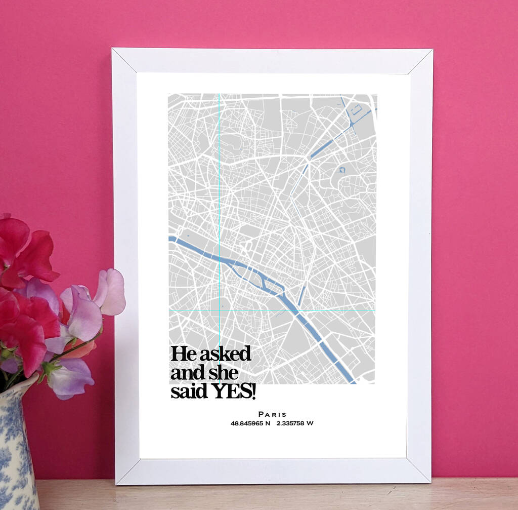 Personalised Map Of Your Favourite Place MixPixie