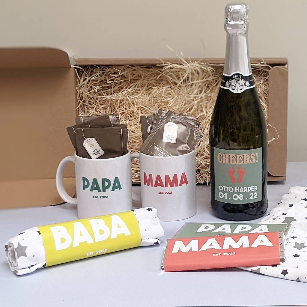 Personalised New Baby Gift Hamper MixPixie