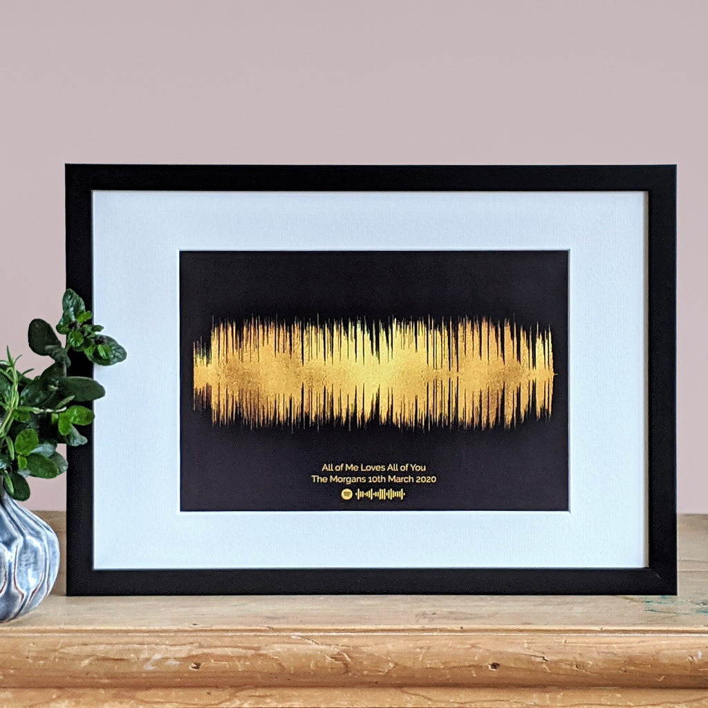 Personalised Limited Edition Sound Wave Print MixPixie Limited