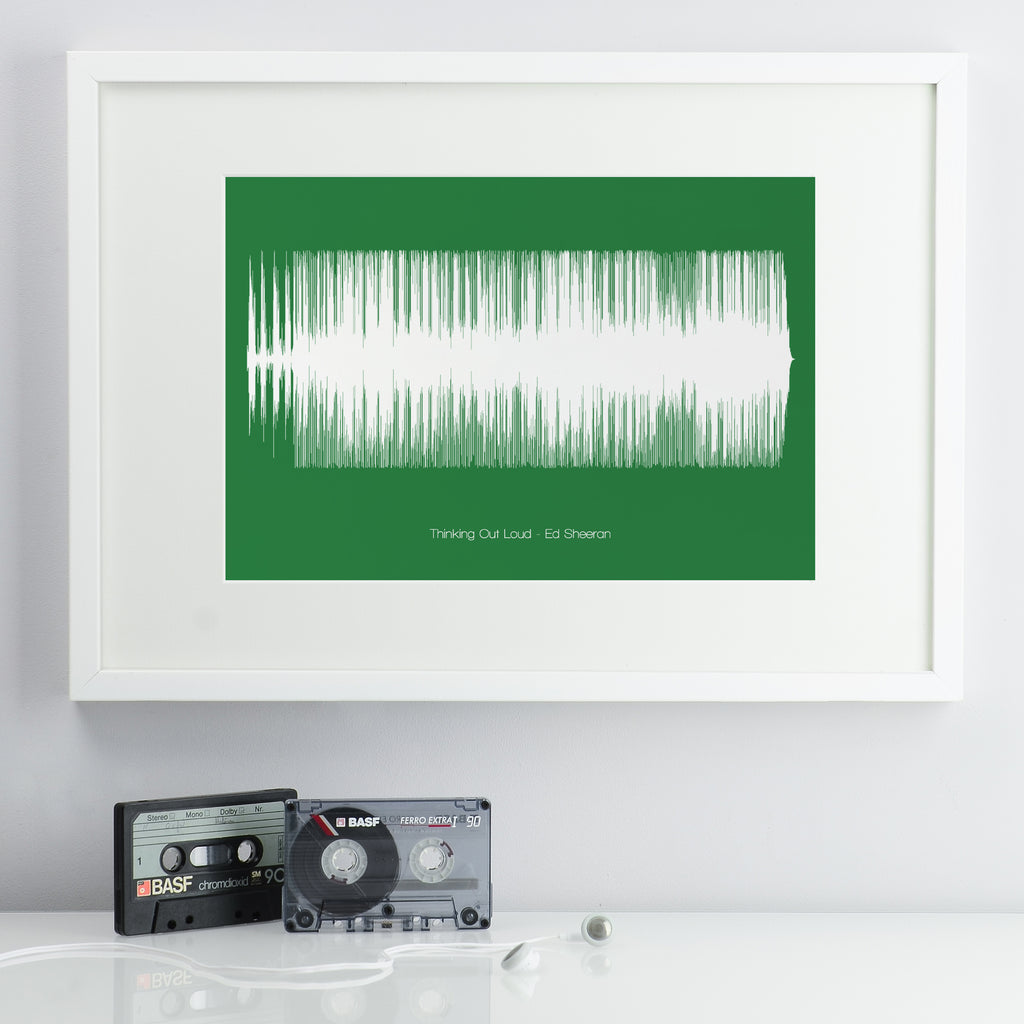 Personalised Coloured Song Sound Wave Print MixPixie Limited