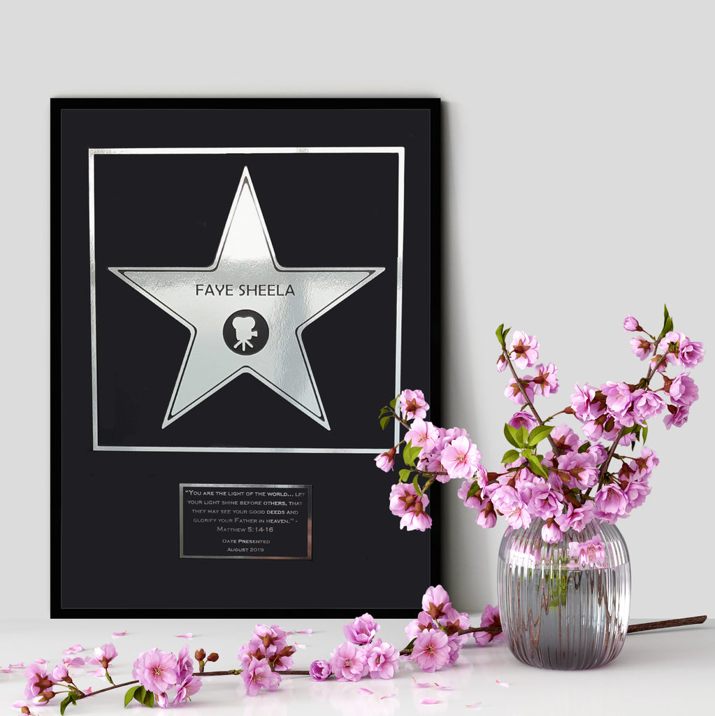 Metallic Personalised Hollywood Star Print MixPixie Limited