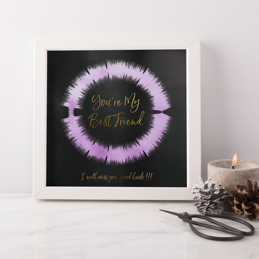 Personalised ‘Any Song’ Sound Wave Loop Print MixPixie Limited