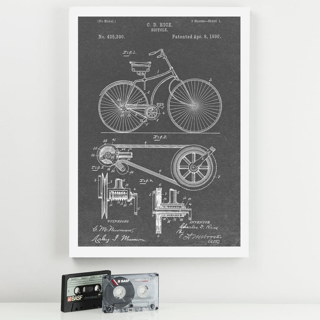 Bicycle Patent Print MixPixie Limited