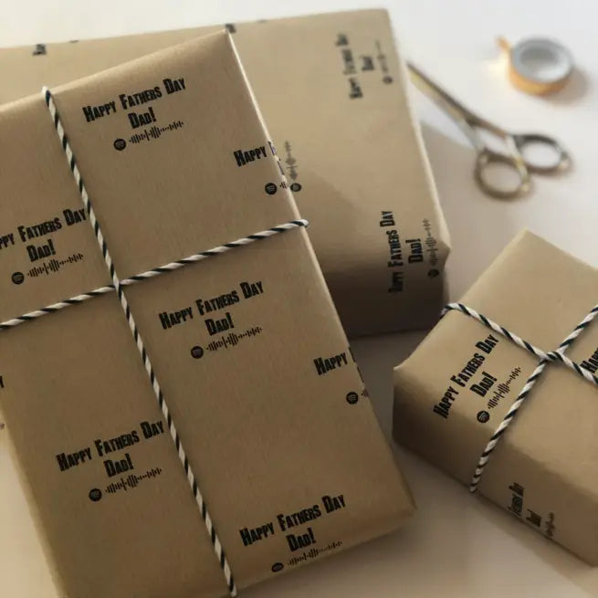 Father's Day Spotify Wrapping Paper MixPixie Limited