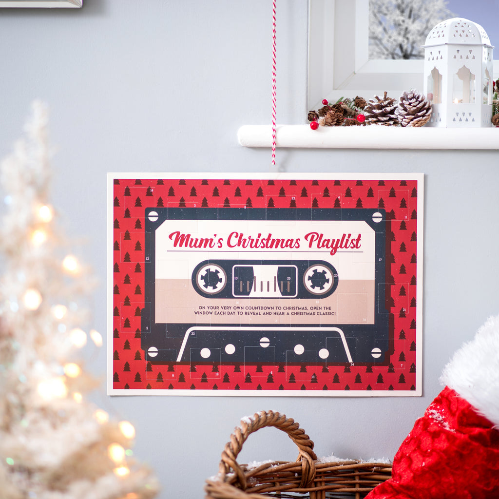 Personalised Cassette Advent Calendar - Red Mixtape MixPixie Limited