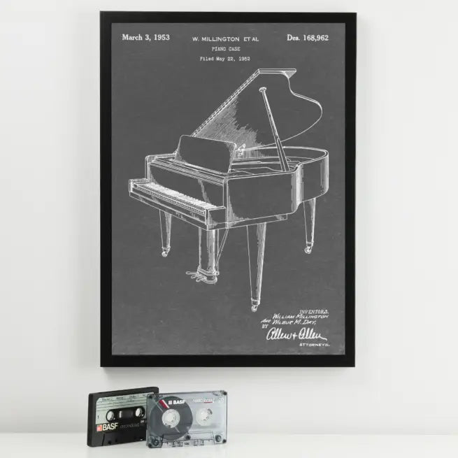 Piano Patent Music Print MixPixie Limited