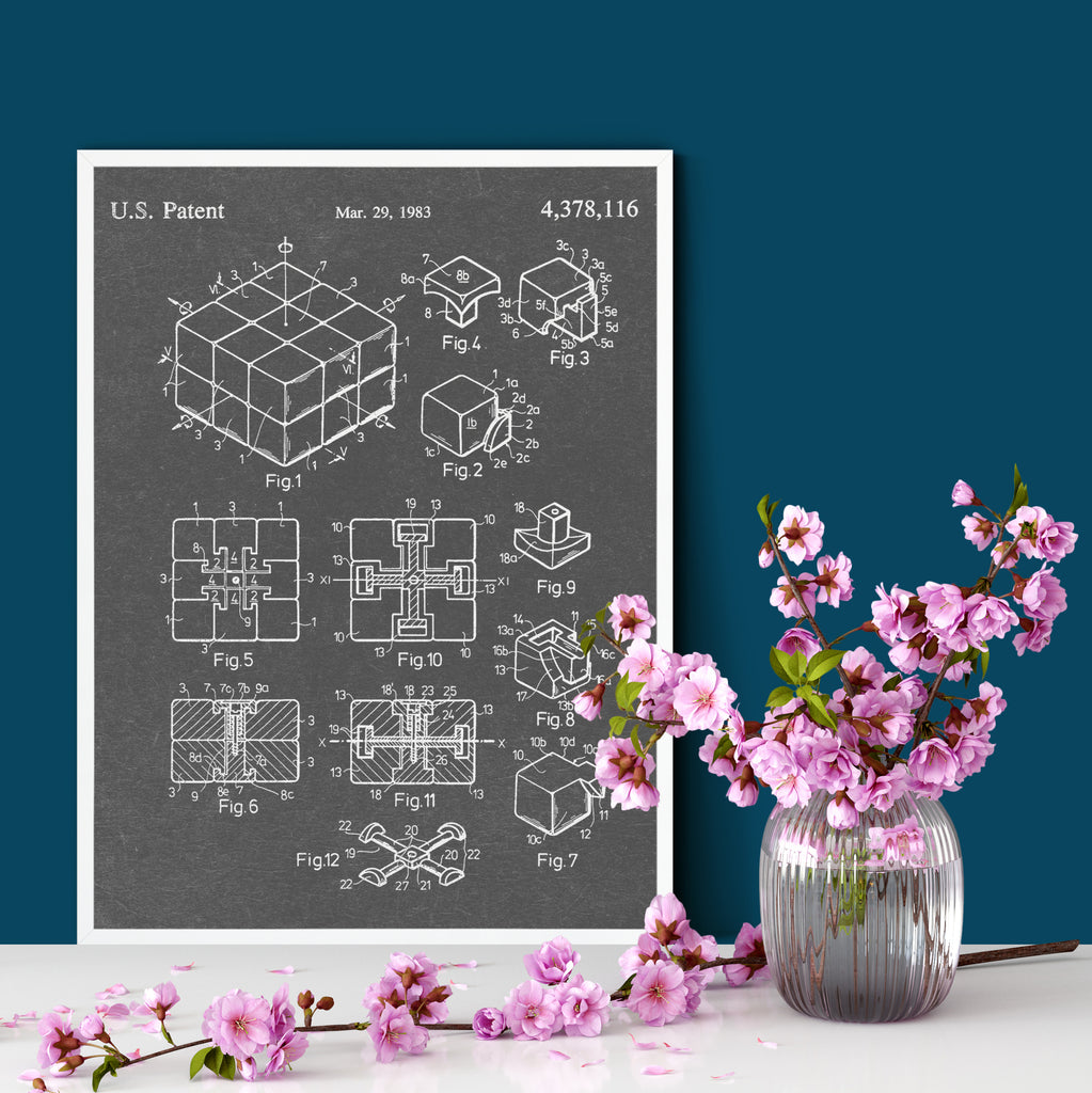 Rubik’s Cube Patent Print MixPixie Limited