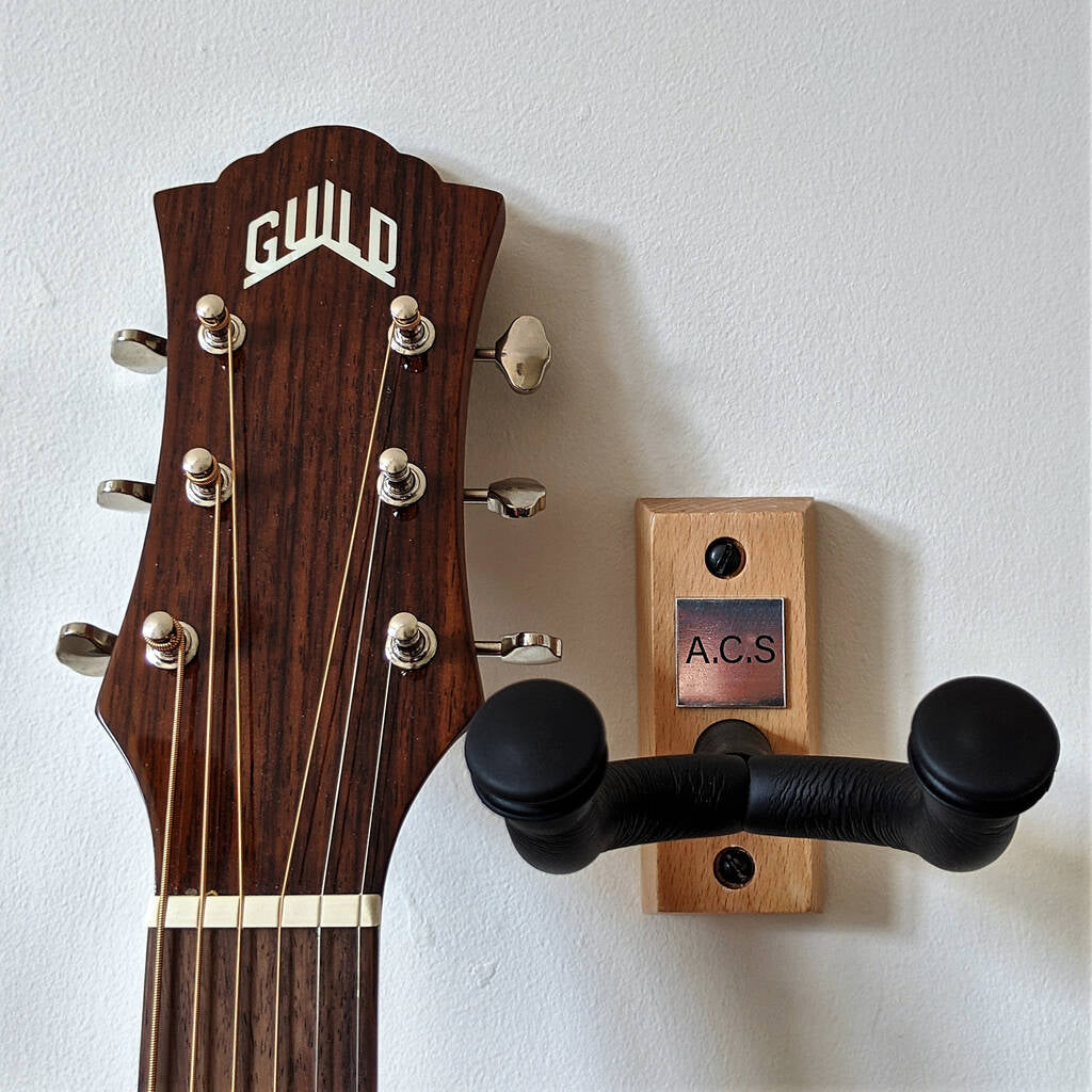 Personalised Guitar Hanger With Your Initials MixPixie Limited