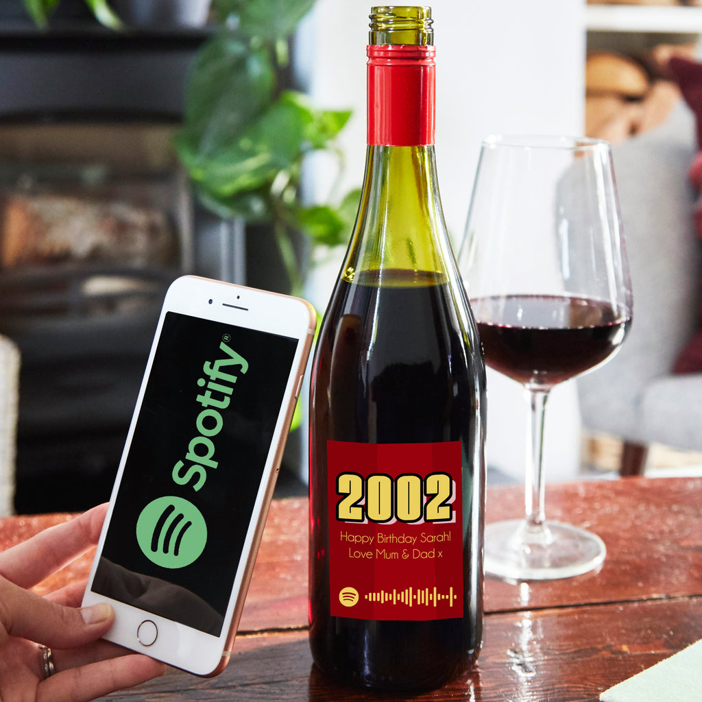 Special Year Personalised Wine Spotify Playlist MixPixie Limited